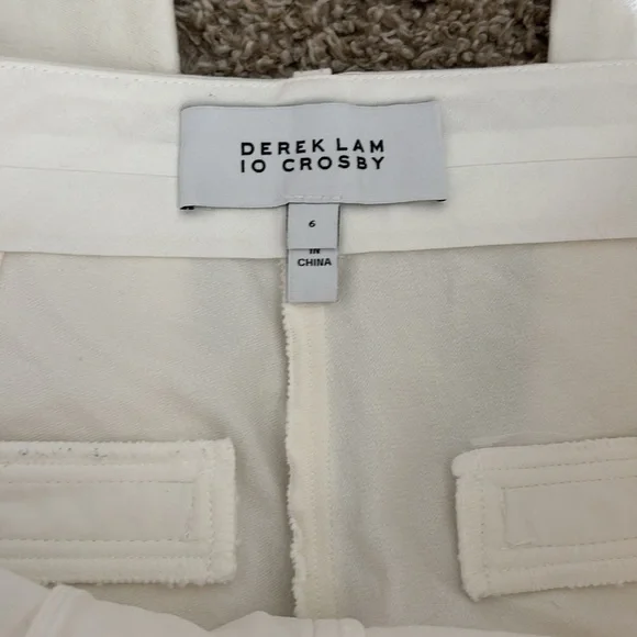 Derek Lam 10 Crosby White jeans embroidered side stripe - 6 - Picture 4 of 4